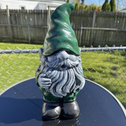 The Green Gnome Statue