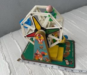 Vintage 1960s Fisher-Price Little people Ferris wheel musical works Vintage 1960s Fisher-Price Little people Ferris wheel musical works