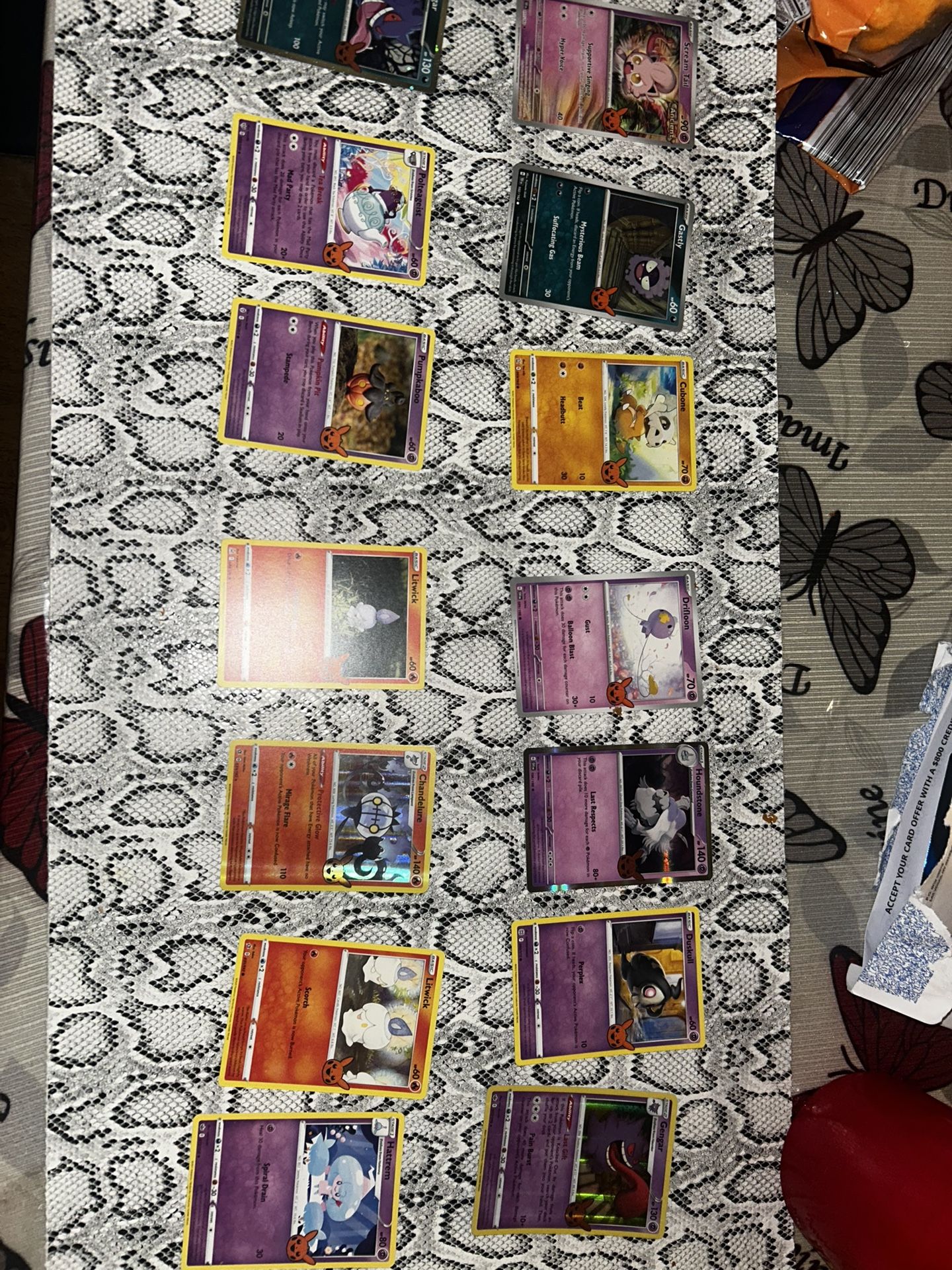 Halloween Pokemon Cards 