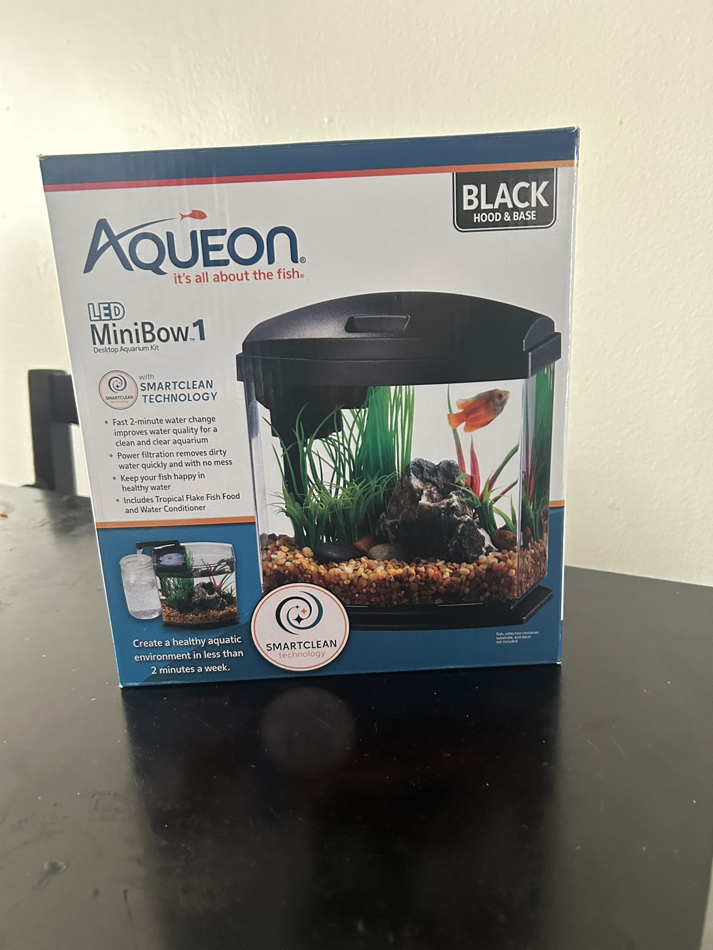 Fish Bowl , With Decoration Filter And Light Power Supply