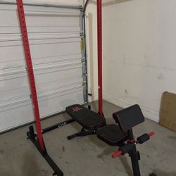 Power Squat Rack And Bench 