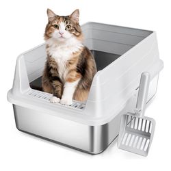  Stainless Steel Cat Litter Box