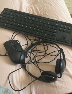 Keyboard mouse and headset