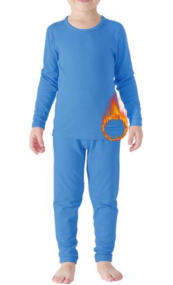 American Trends 2T-3T Kids Thermal Underwear Set Ultra Soft Kids Long Sets Toddler Base Layer for Boys Girls