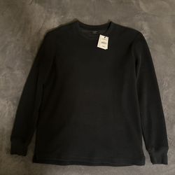 Cotton On Men Black Waffle Shirt