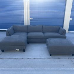 Sectional Sofa Couch 115X69 Delivery Available 🚚