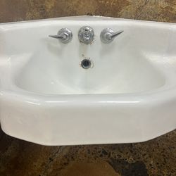 Vintage 1955 Kohler Porcelain Sink USA Made 