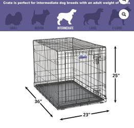 Medium Foldable Dog Crate (single door)