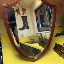 Vintage Beveled Edge, Bombay Shield Mirror