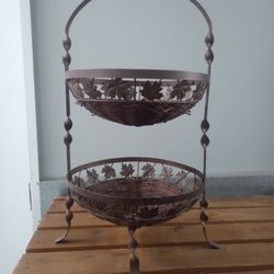 VINTAGE 2 TIRE FRUIT STAND