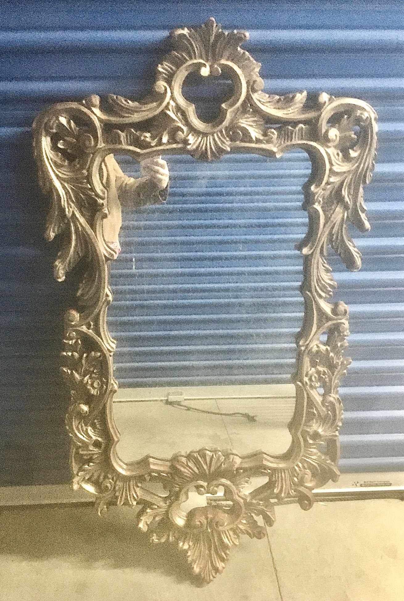 Gorgeous Mirror Vintage Antique Curvy French Italian Gold Leaf Over Wood - 2 Available - Price Is For 1