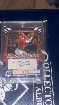 Donruss Signature Series Tyson Lewis Autograph Card