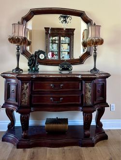 Elegant Sideboard/ Server with Mirrror
