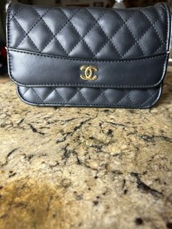 Chanel Aged Calfskin Quilted Gabrielle Wallet
