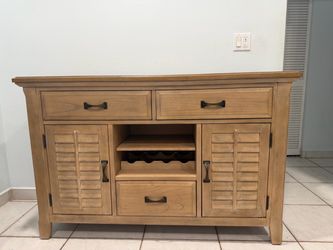 Cindy Crawford light wood buffet