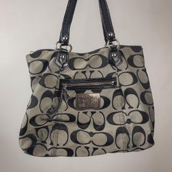 Black And Gray Vintage Poppy Coach 