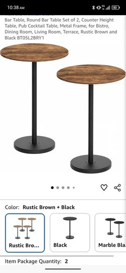 Bar tables