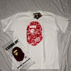 BAPE T-Shirt (Red/White) “Camo Graphic Tee”