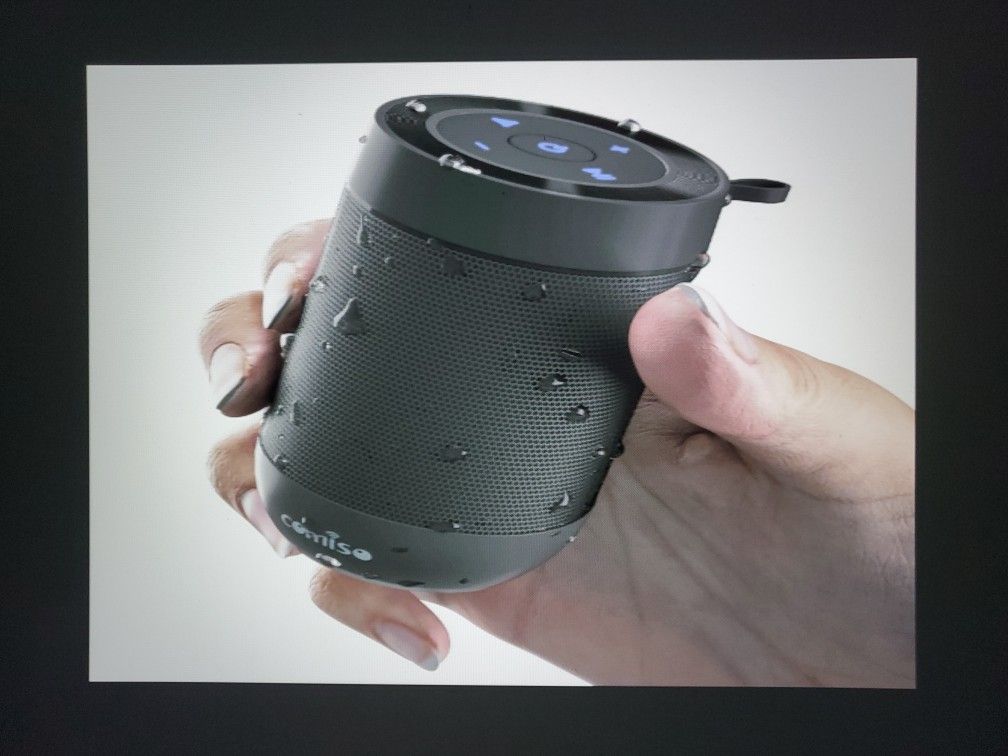 Bluetooth 5.3 Portable Speaker-Black IP65 Waterproof Built In Mic TF Card
