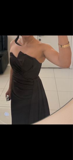 Strapless asymmetrical gown  size 4