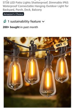 BRIGHTOWN 50’ outdoor string lights