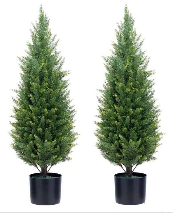 Artificial topiary tree, 3ft Artificial Cedar Topiary trees, Set of Two Artificial Topiary Tree, Brand New Topiary Tree Artificial