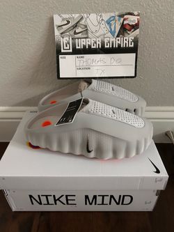Nike Mind 001 slide light smoke gray size 11 DS HQ4307-003