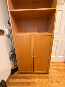 Wooden Pantry/Bookcase - FREE must p/u