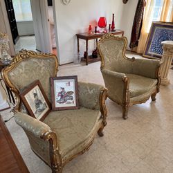 French Throne Chairs & Sofa