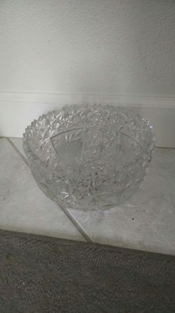Antique crystal bowl
