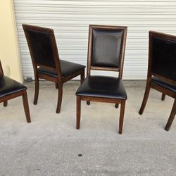 4 Wood Dining Chairs