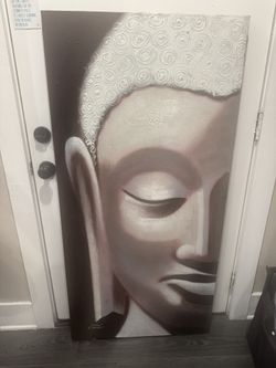 Female Buddha Canvas Painting Wall Art