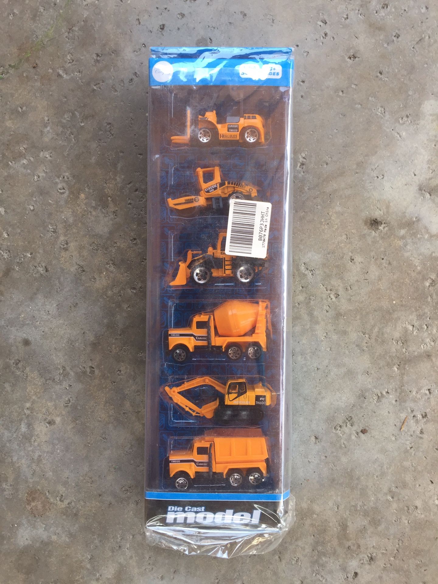 Set of 6 Toy Construction/Engineering Vehicles