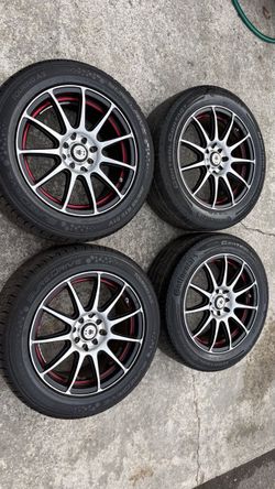 16 INCH MOTEGI RIMS AND TIRES, 4 lug universal