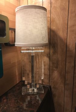 Vintage Acrylic lamp...awesome