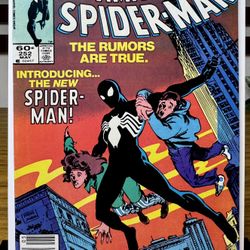 The Amazing Spider-Man #252-Newsstand-1st App of the Black Costume