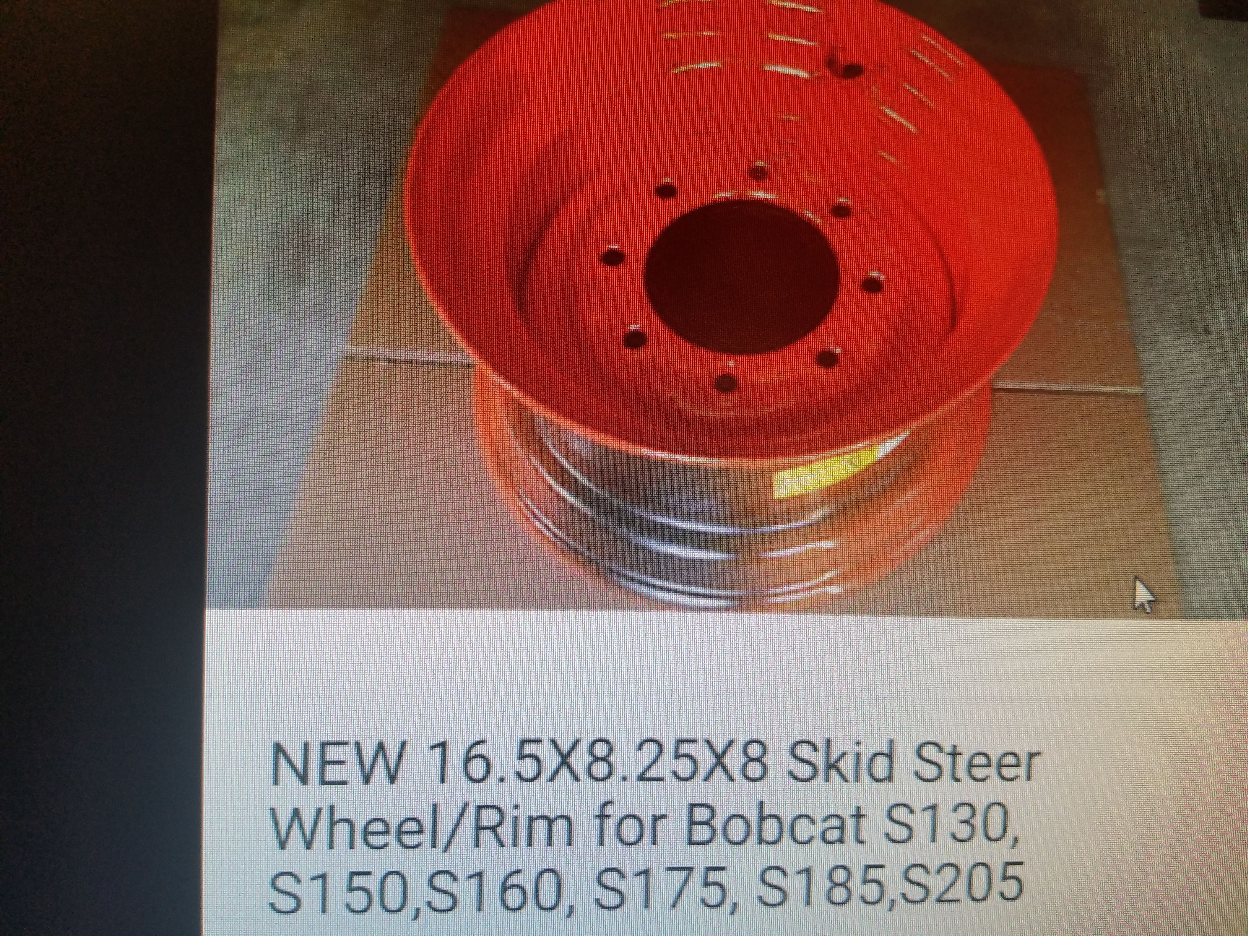 8 New Rims for Bobcat S130,S150,S160,S175,S185,S205