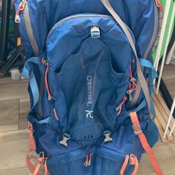 REI Crestrail Backpacking Backpack, Blue & Orange