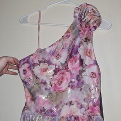 Floral Off-Shoulder Prom/Evening Gown Dress