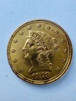 Gold 1878-S Liberty Quarter Eagle $2.50