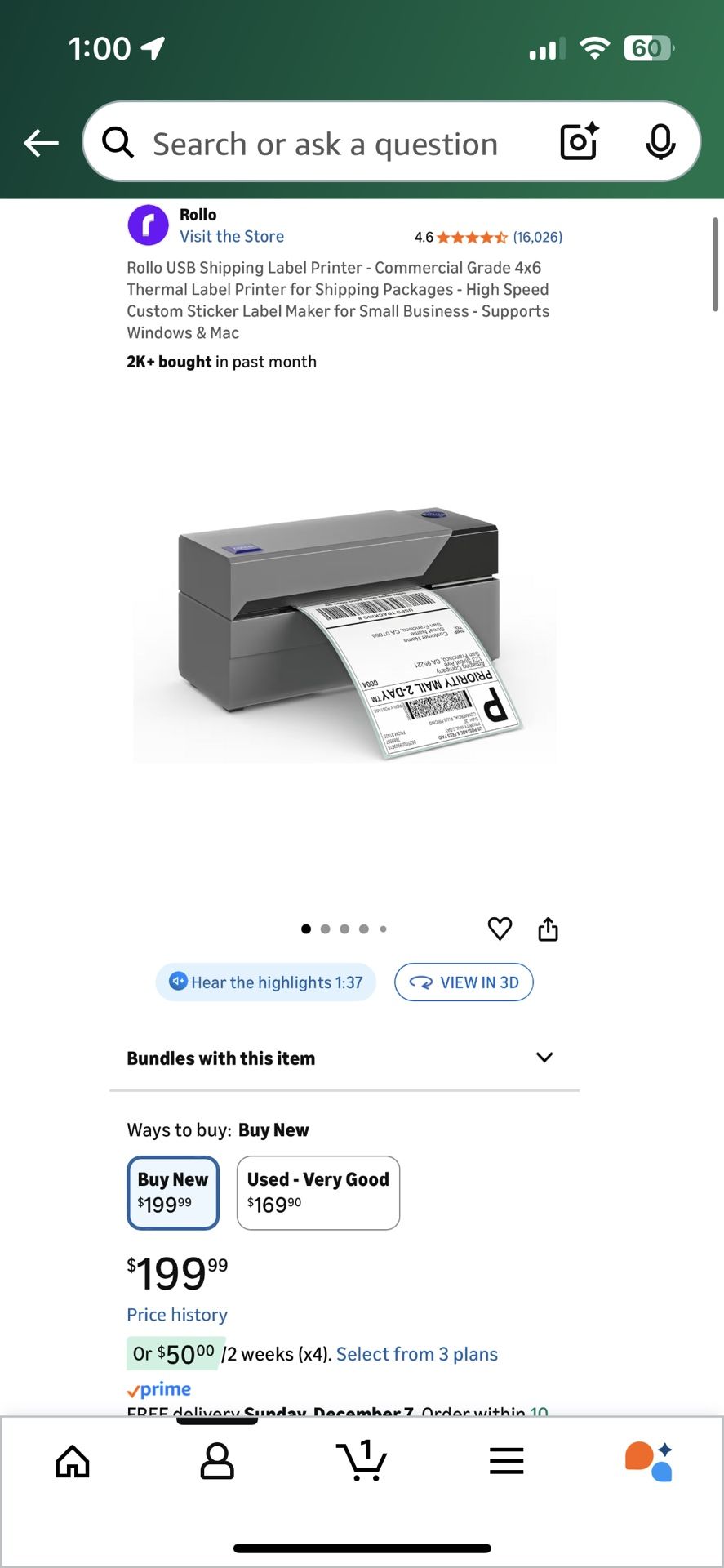 Rollo Label Printer 