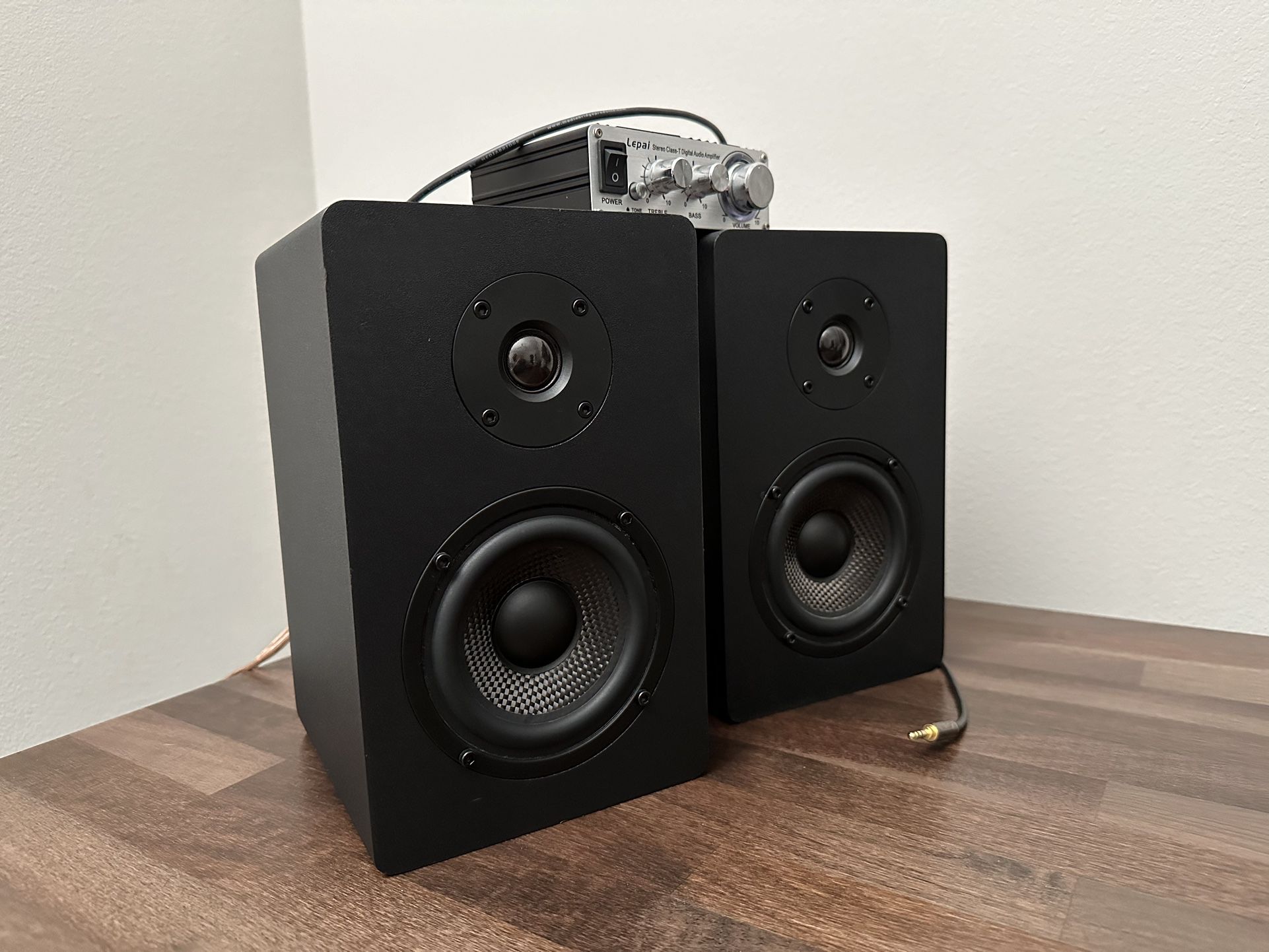 Micca MB42X Speakers with Lepai LP-2020A+ Amp - High-Quality Audio Combo!