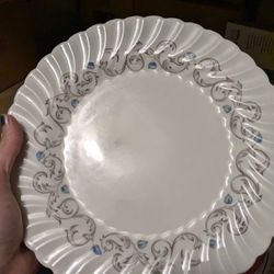 FINE CHINA, MADE IN ENGLAND , TRADE/BARTER!!!!💙 BLUE Flowers On Porcelain White