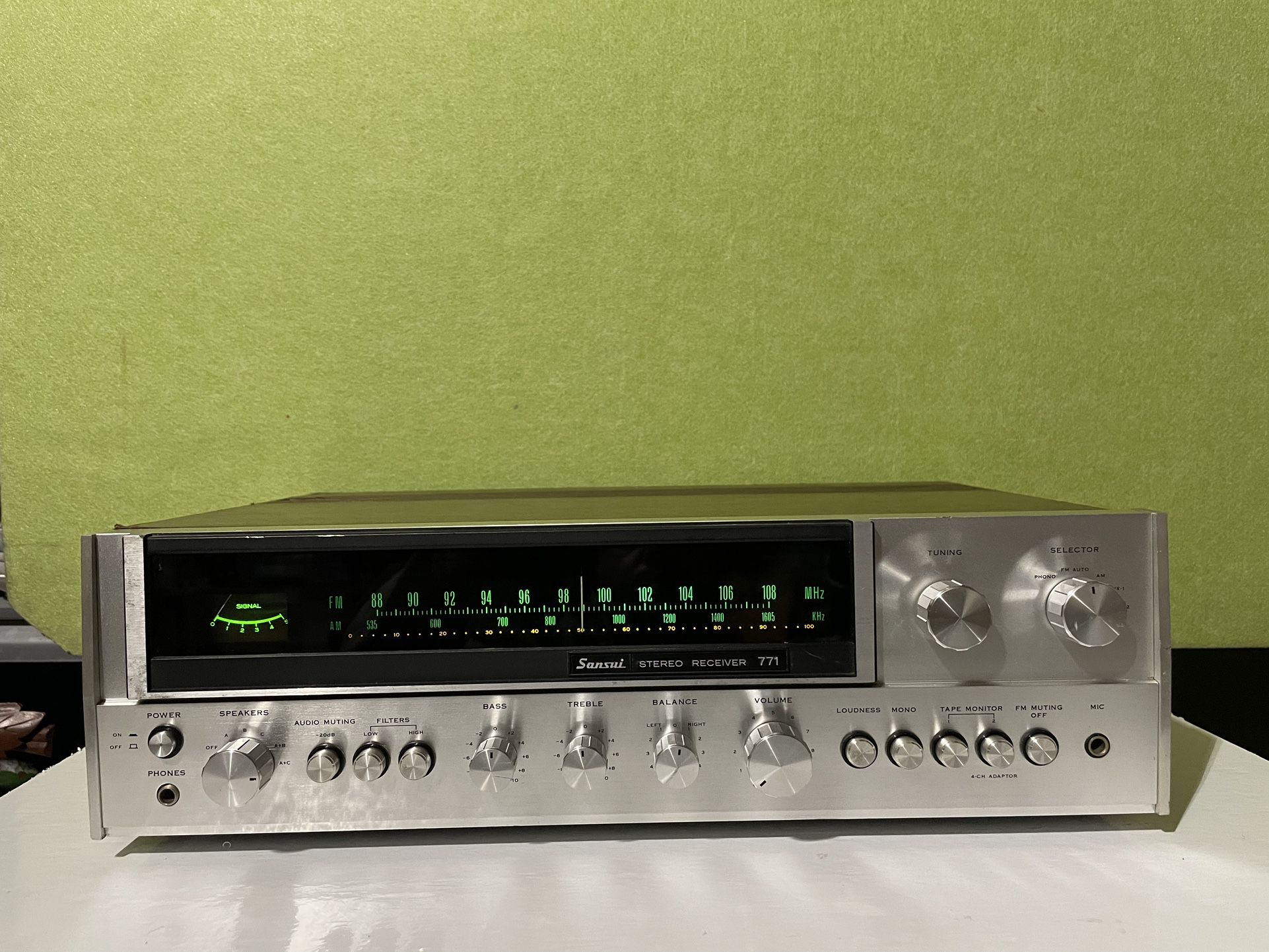Sansui 771 Stereo Receiver 771 Good Working Condition 