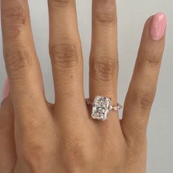 5 Ct Radiant Cut Diamond Ring 