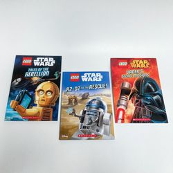 (3) Scholastic Lego Star Wars Paperback Books