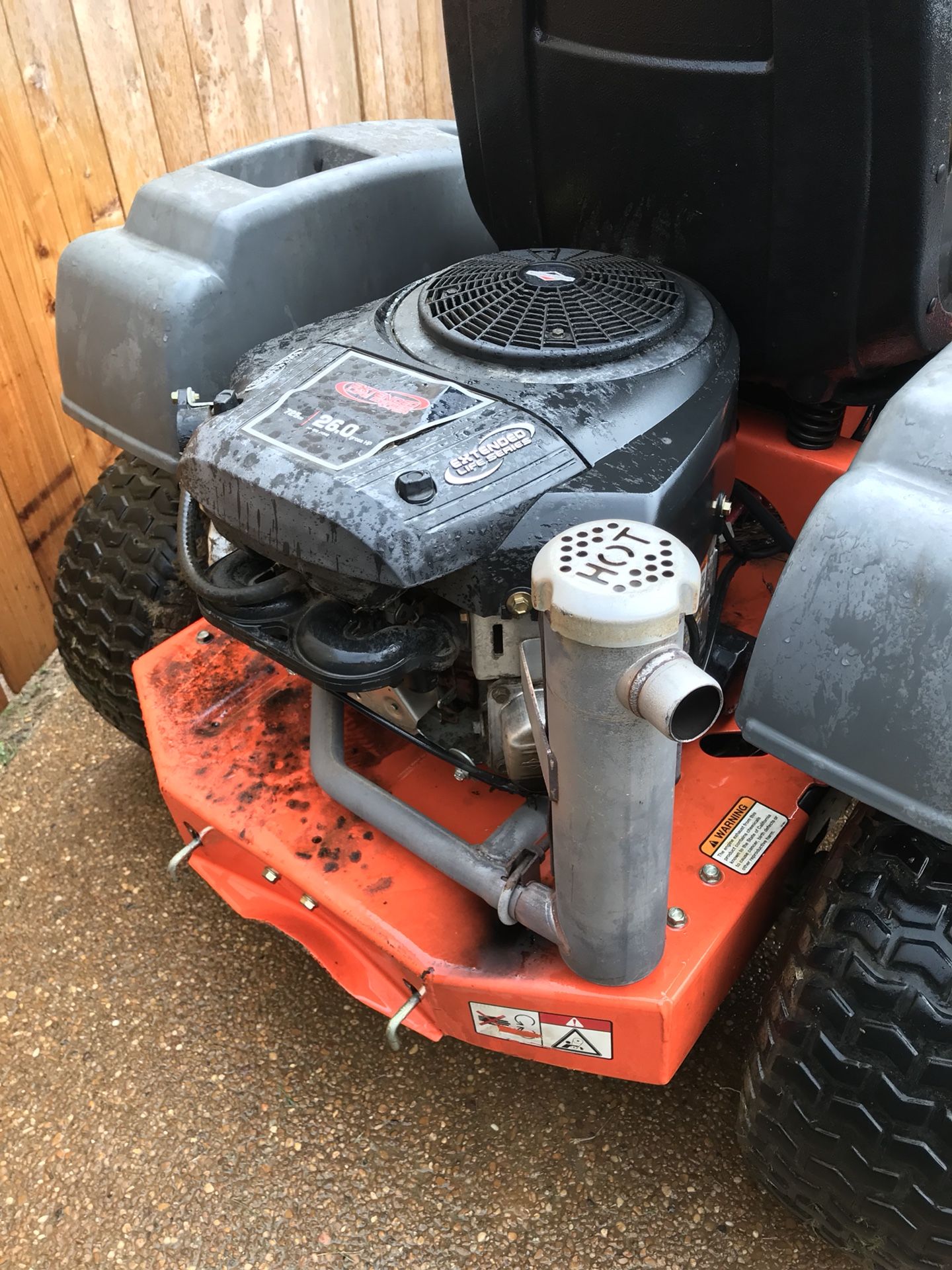 2008 Husqvarna Z5426 Model Zero Turn Mower Runs Good for Sale in