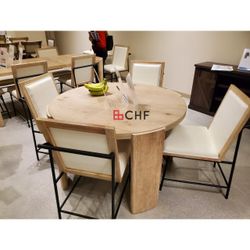 Round Dining Table Set With 4 Chairs  // Limited Time Offer 