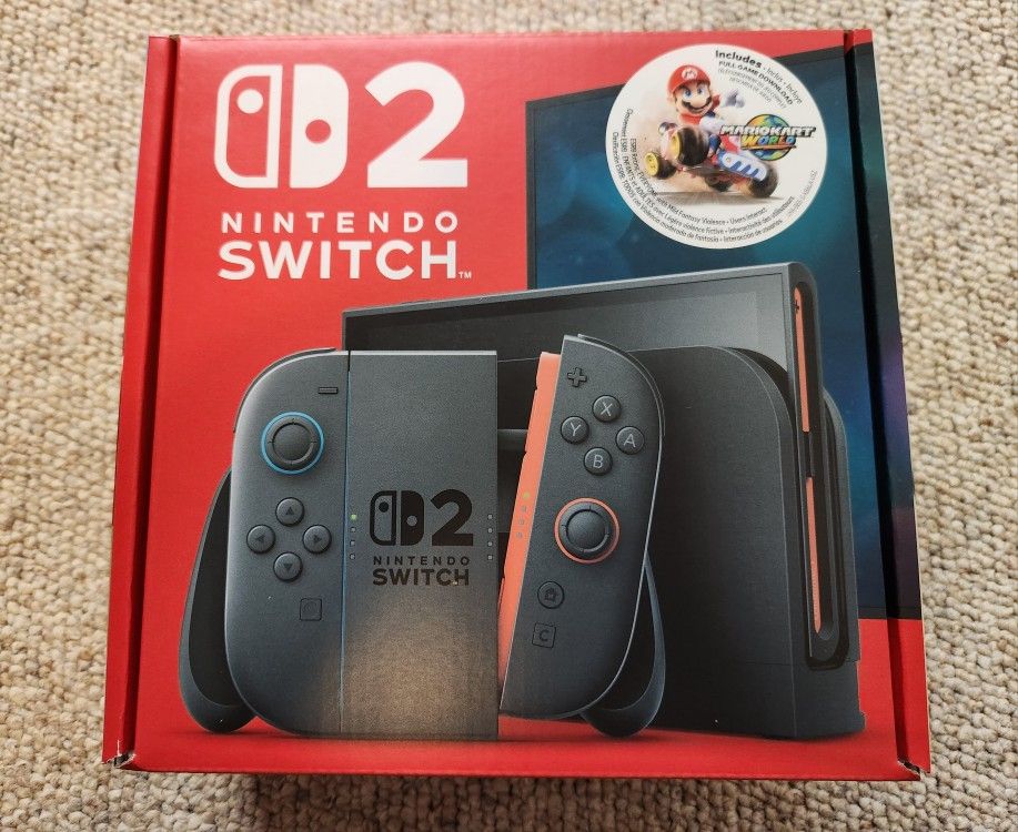 Brand New Nintendo Switch 2 Mario Kart World Bundle