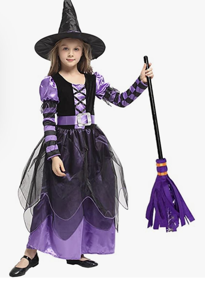 Witch Costume For Girls Age 9-12